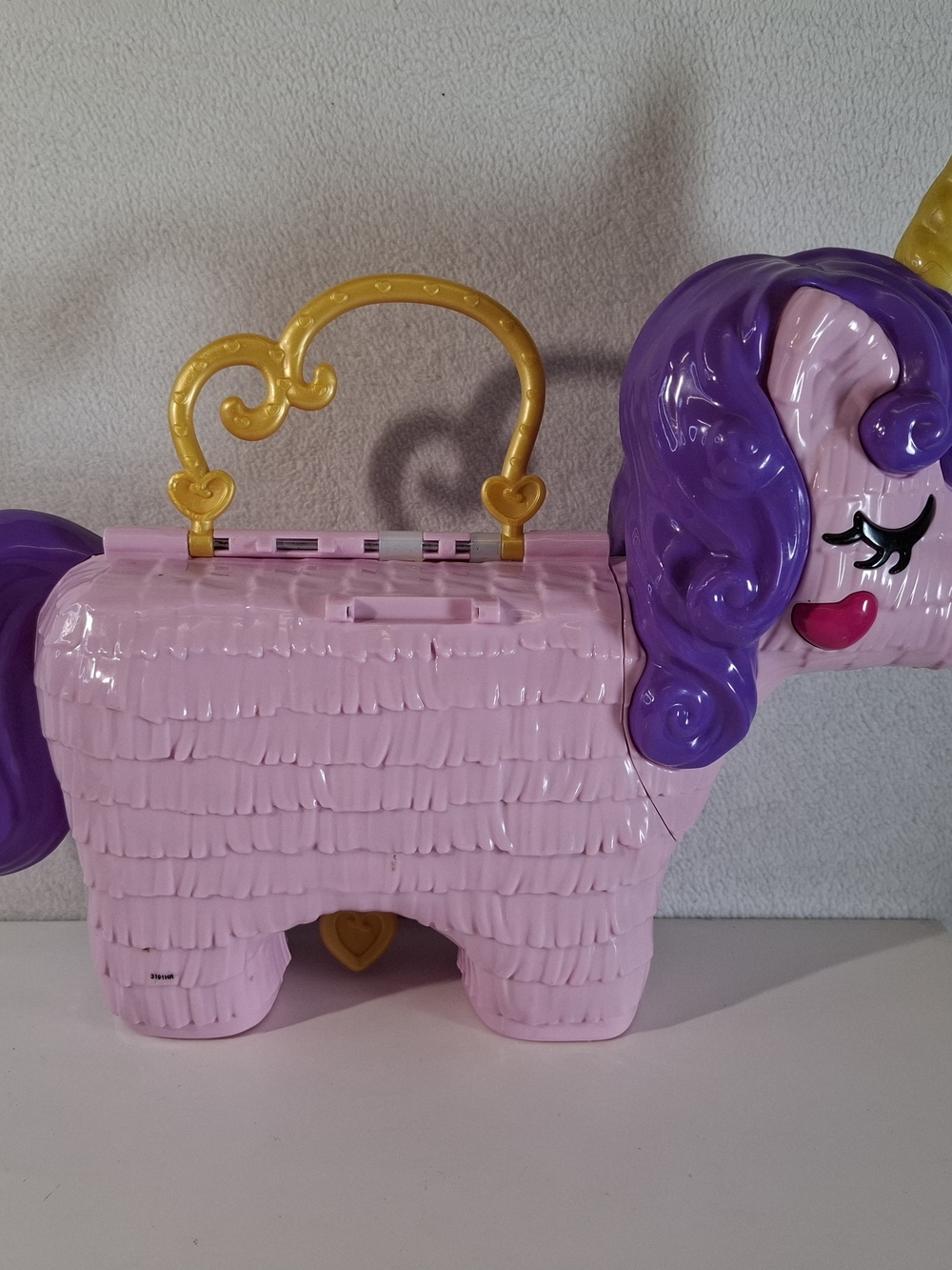 Polly Pocket  Pink & Purple Unicorn Playset Carry Case - Toy Brand